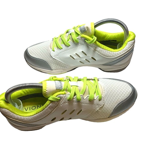 Vionic Athletic Shoes Running Women's 8.5 White/Green 1st Ray Technology - Picture 1 of 7